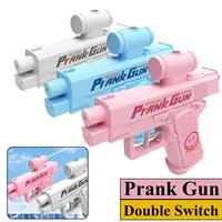 Two-Way Water Gun Prank Water Gun Toy Stress Relief Small Pistol Game Outdoor Indoor Adult Child Interaction Shoot Gift 2 style