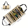 Portable Oxford Cloth Storage Bag Toolkit Car Automotive Motorcycle Canvas Wrench Tool Organizer Bucket Hanging Zipper Camping 6
