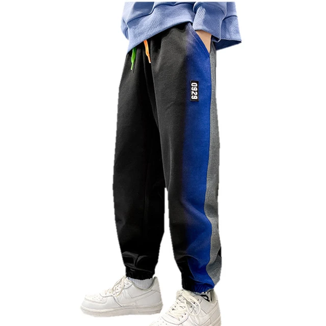 Pantalones de chándal para niños y adolescentes, Pantalón deportivo  informal de algodón, ropa holgada para correr, primavera y otoño -  AliExpress