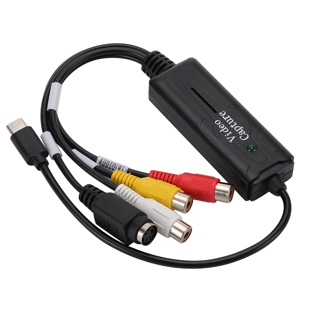 USB 3.1 이지 캡 비디오 오디오 컨버터, DVD/VCD/MP4 C타입 비디오 캡처 컨버터, 1 채널 오디오 캡처 어댑터 컨버터