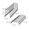 Stainless Steel Dish Draining Rack Kitchen Pot Lid Plates Storage Racks Multipurpose Shelf Bowl Drying Holder Kitchen Organizer 6