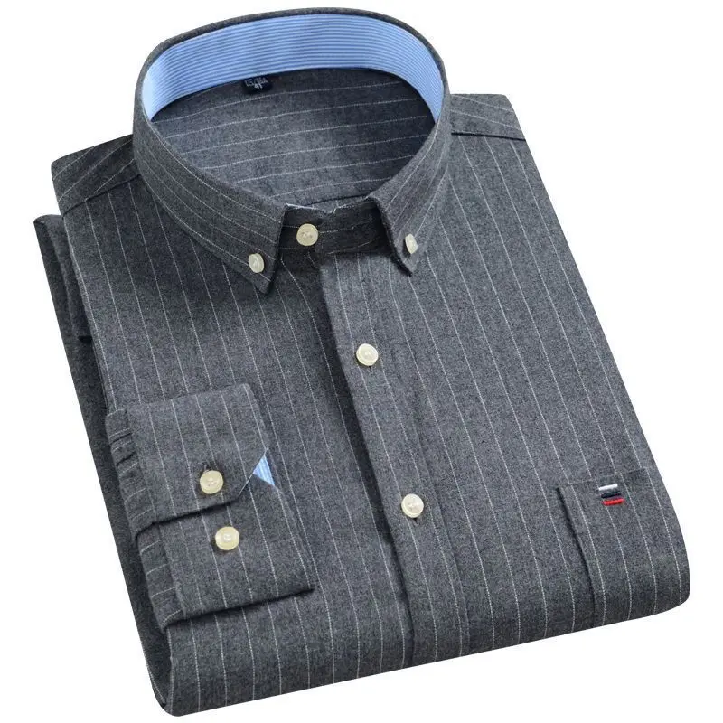 Spring Autumn Elegant Fashion Harajuku Slim Fit Ropa Hombre Loose Casual All Match Tops Square Neck Button Long Sleeve Blusa