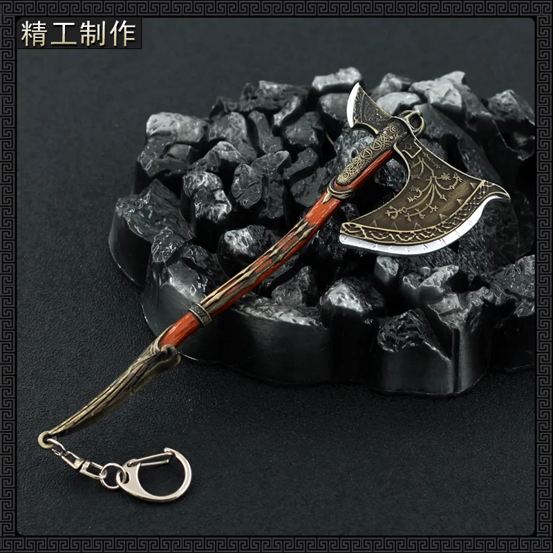 

16cm Axe of Leviathan Kratos God Of War Metal PSP Game Peripheral Weapons Model Ornament Doll Toys Equipment Accessories Collect