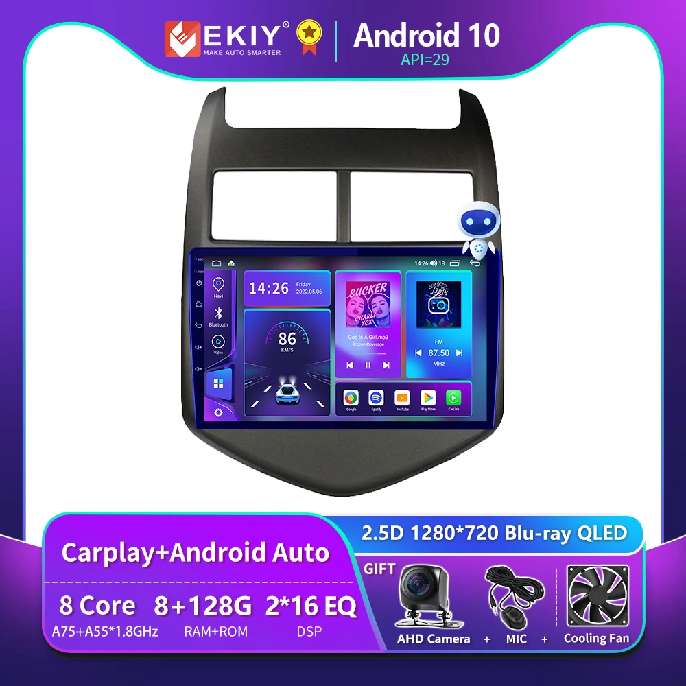 

EKIY T900 8G 128G For Chevrolet Aveo 2 Sonic 2011 2012 2013 2014 2015 Car Radio Multimedia Video Player Navigation GPS Auto 2din