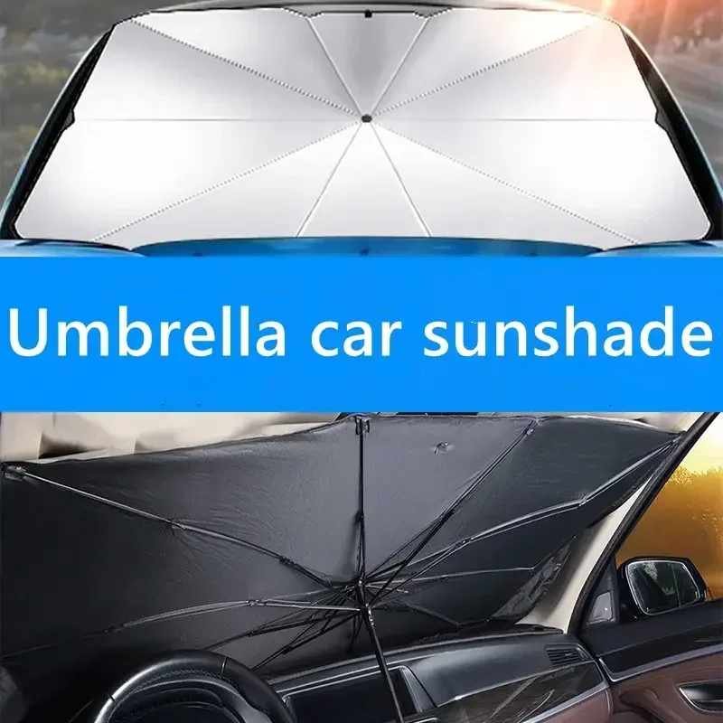 

Front Windshield Sunshade Umbrella Style Sunshade for Cars Car Mounted Retractable Sunshade Thermal Insulation Umbrella