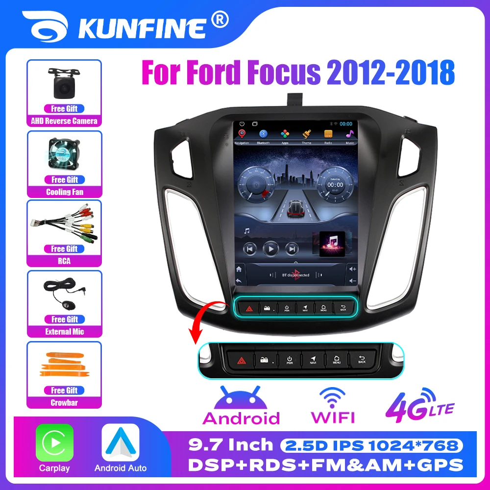 

Tesla Style 2 Din Android Car Radio For Ford Focus 2012-2018 Stereo Carplay Car Multimedia Video Player DVD GPS Navigation