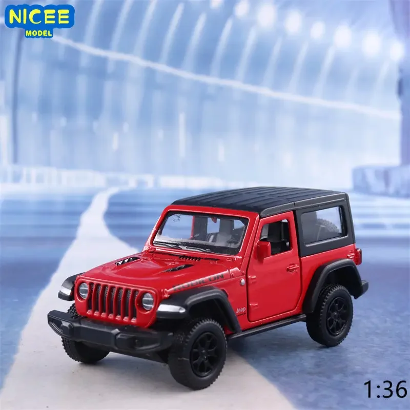 

Модель автомобиля Jeep Wrangler Rubicon из металлического сплава, 1:36