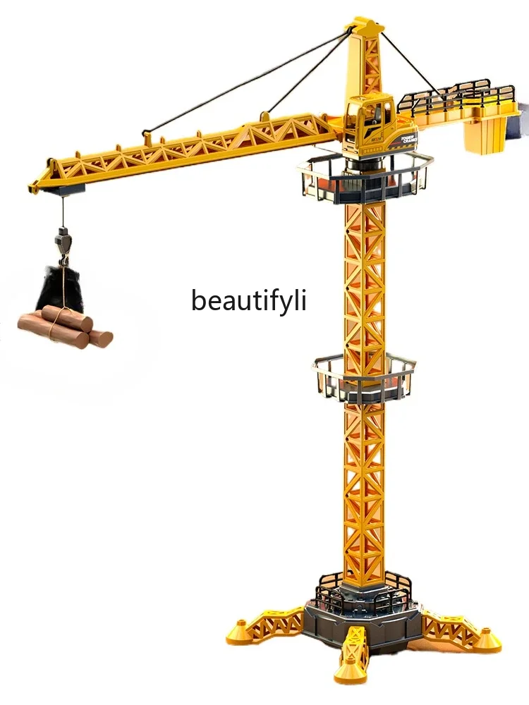 Children's remote control toy alloy pendant crane crane construction car boys birthday gift