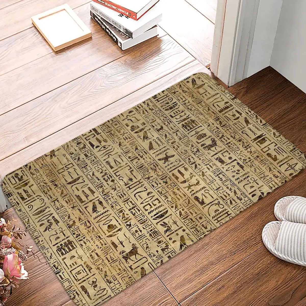 Papyrus Egyptian Outdoor Carpet Ancient Egypt Bedroom Mat