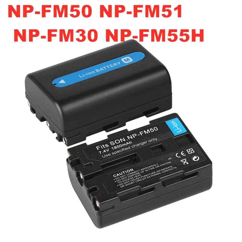 NP FM50 Camera Battery For Sony NP FM51 NP FM30 NP FM55H DCR PC101 A100