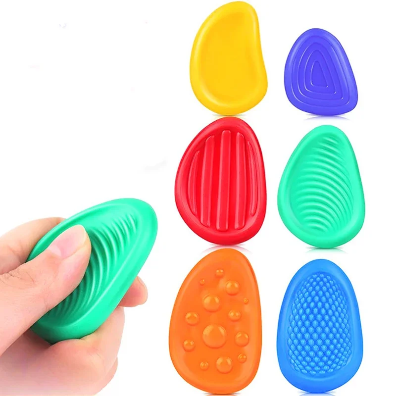 Toys Sensory Stone Sensory Toy Stress Relief Toy for Children Silicone Rubber Mini Fidget Kids Antistress Foot Haptic Anxiety