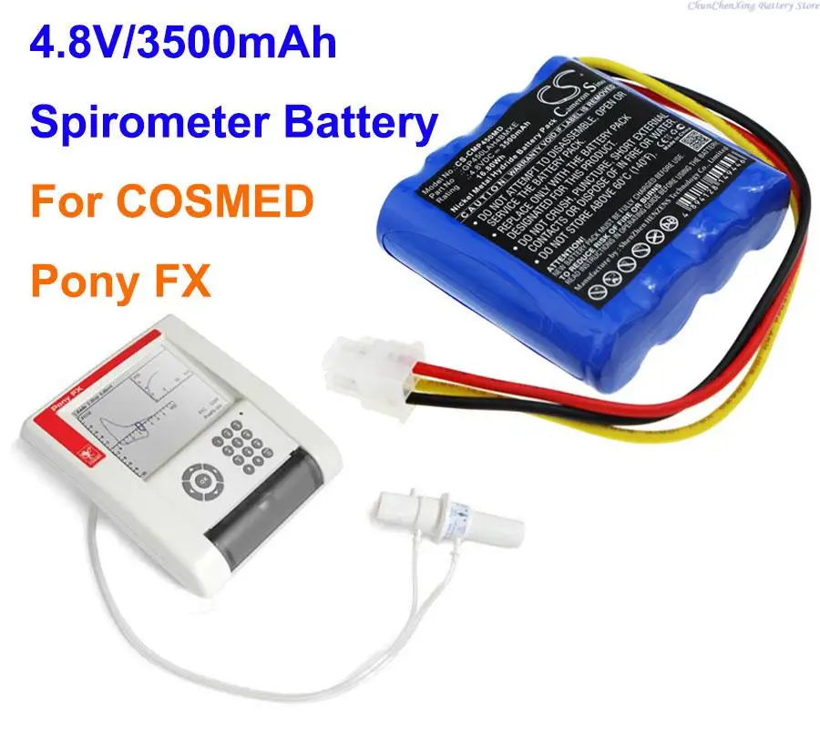 

OrangeYu 3500mAh Spirometer Battery GP450LAH4BMXE for COSMED Pony FX