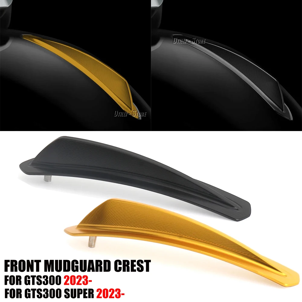 

Motorcycle Scooter Accessories For Vespa Gts300 GTS300 gts300 GTS 300 Super 2023 2024 Front Fender Mudguard Crest Cover 6 colors