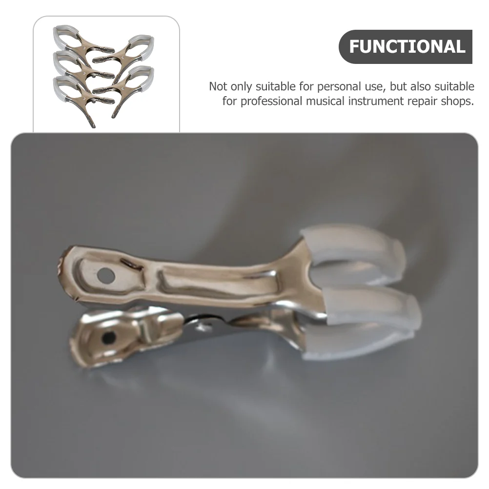 

5 Pcs Sax Spacer Clips Stainless Steel Repair Supplies Musical Instrument Clarinet Indentation Material Parts
