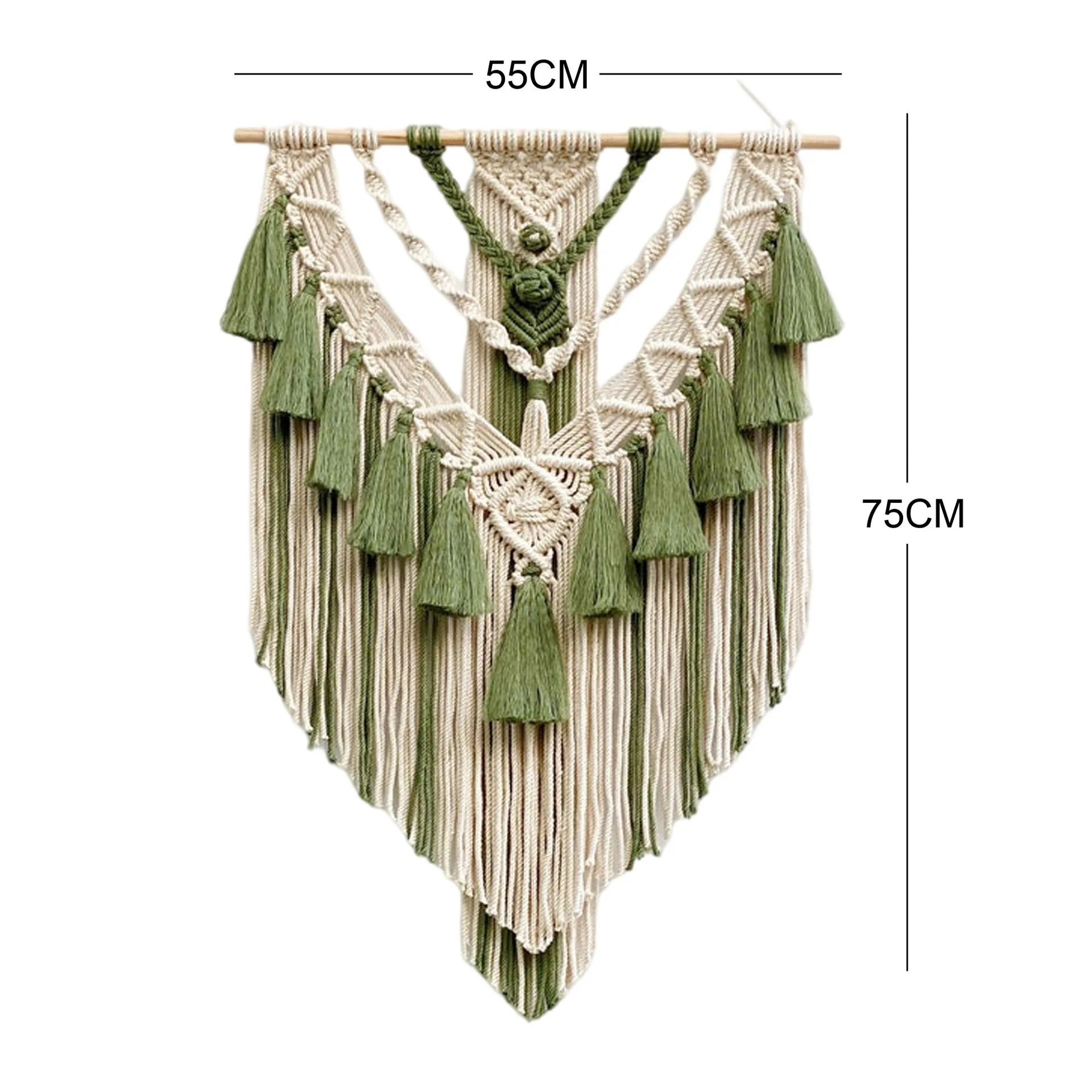 

Nordic tassel hand woven tapestry Bohemian home homestay decoration wall hanging
