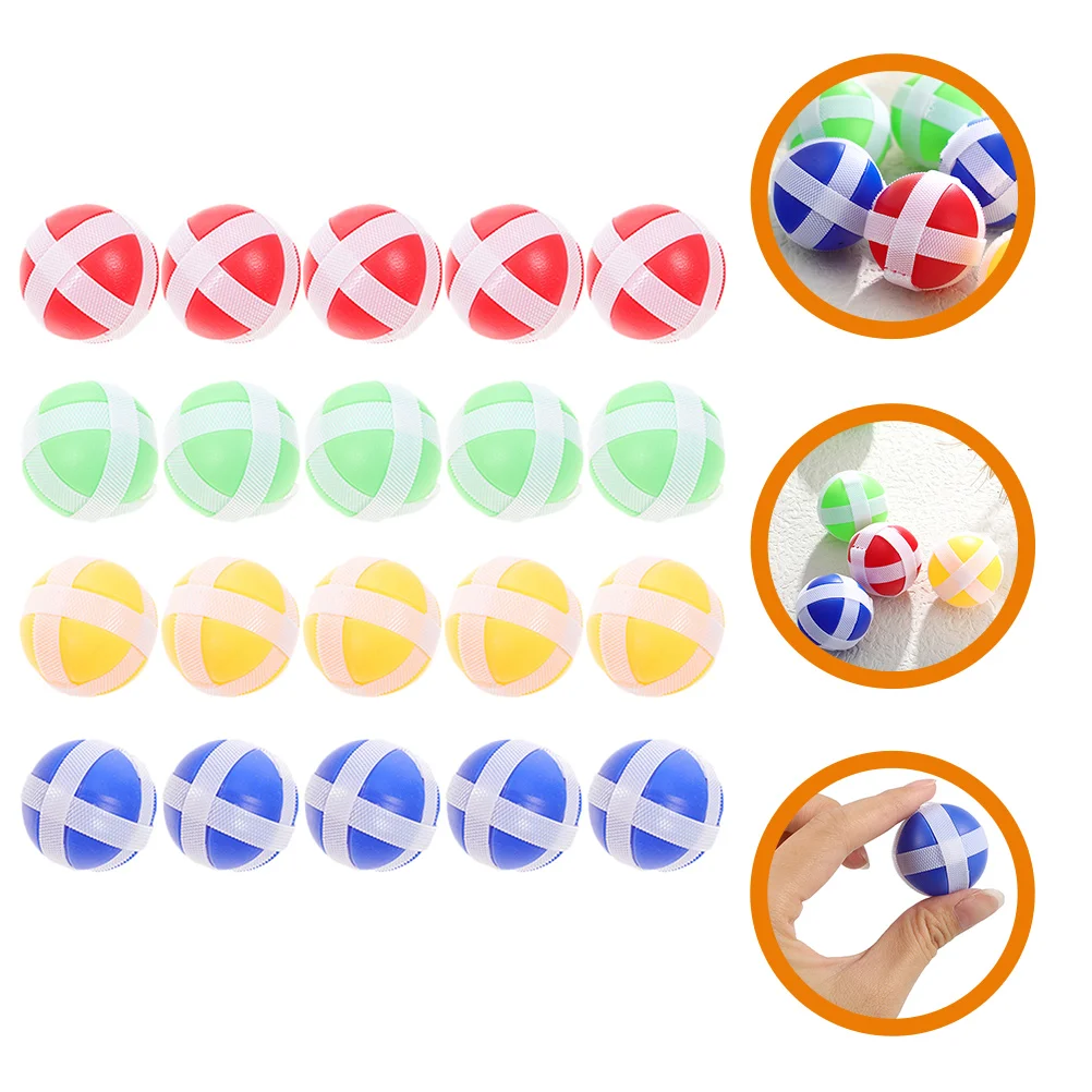 

20 Pcs Sticky Ball Checkerboard Child Childrens Toys Children’s Replacement Balls Nylon Dart Kids Game