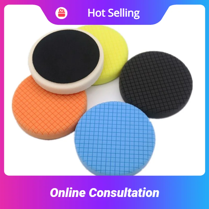 

5/6 Inch Waxing Sponge Polish Disc Polishing Machine Sponge Wheel Self-adhesive Automotive Cleaning Utensils Car Scratch Remover