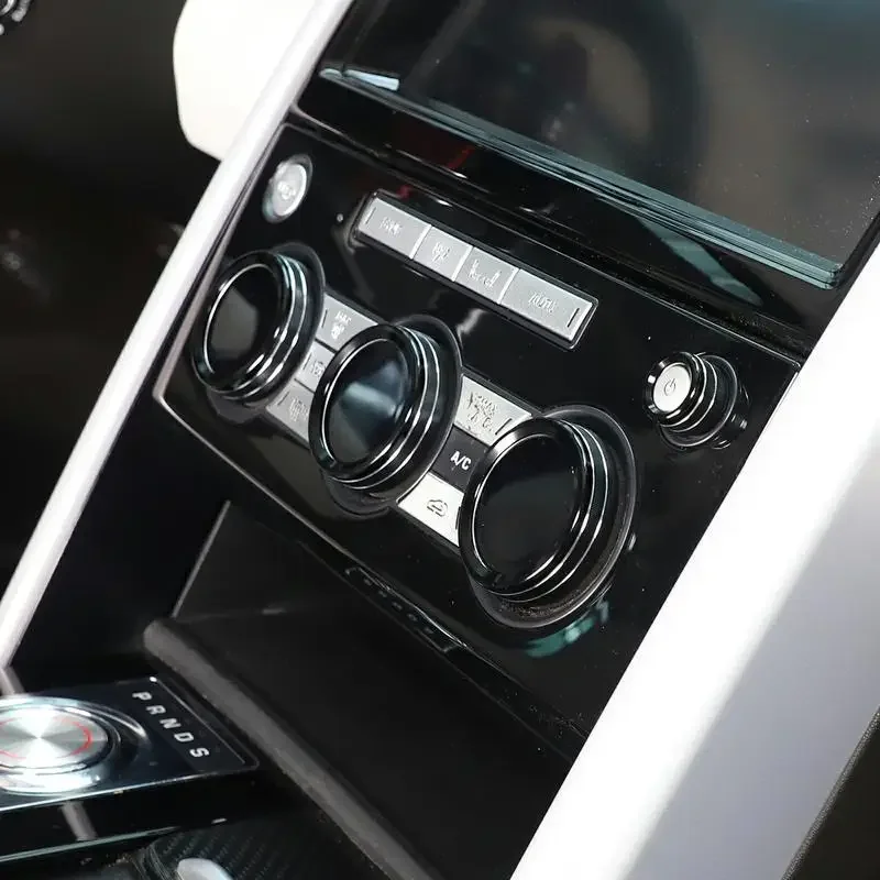 Für Land Rover Discovery 5 L462 LR5 2017-2020 Aluminium Legierung Auto Klimaanlage Volumen Knöpfe Audio Kreis Abdeckung trim Ring