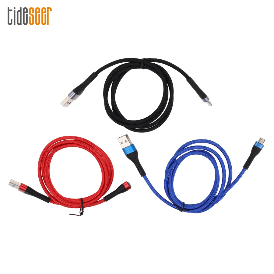 

300 шт. 1 м Micro USB кабель для передачи данных Тип C 3A, провод для быстрой зарядки, Шнур для iPhone Samsung Huawei Android, Зарядные Кабели для телефонов