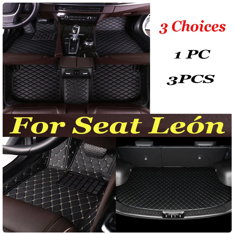 

Car Floor Mat For Seat León 5F 2013~2019 Waterproof Tapete Automotivo Para Carro Car Mats Set Alfombra Para Auto Car Accessories