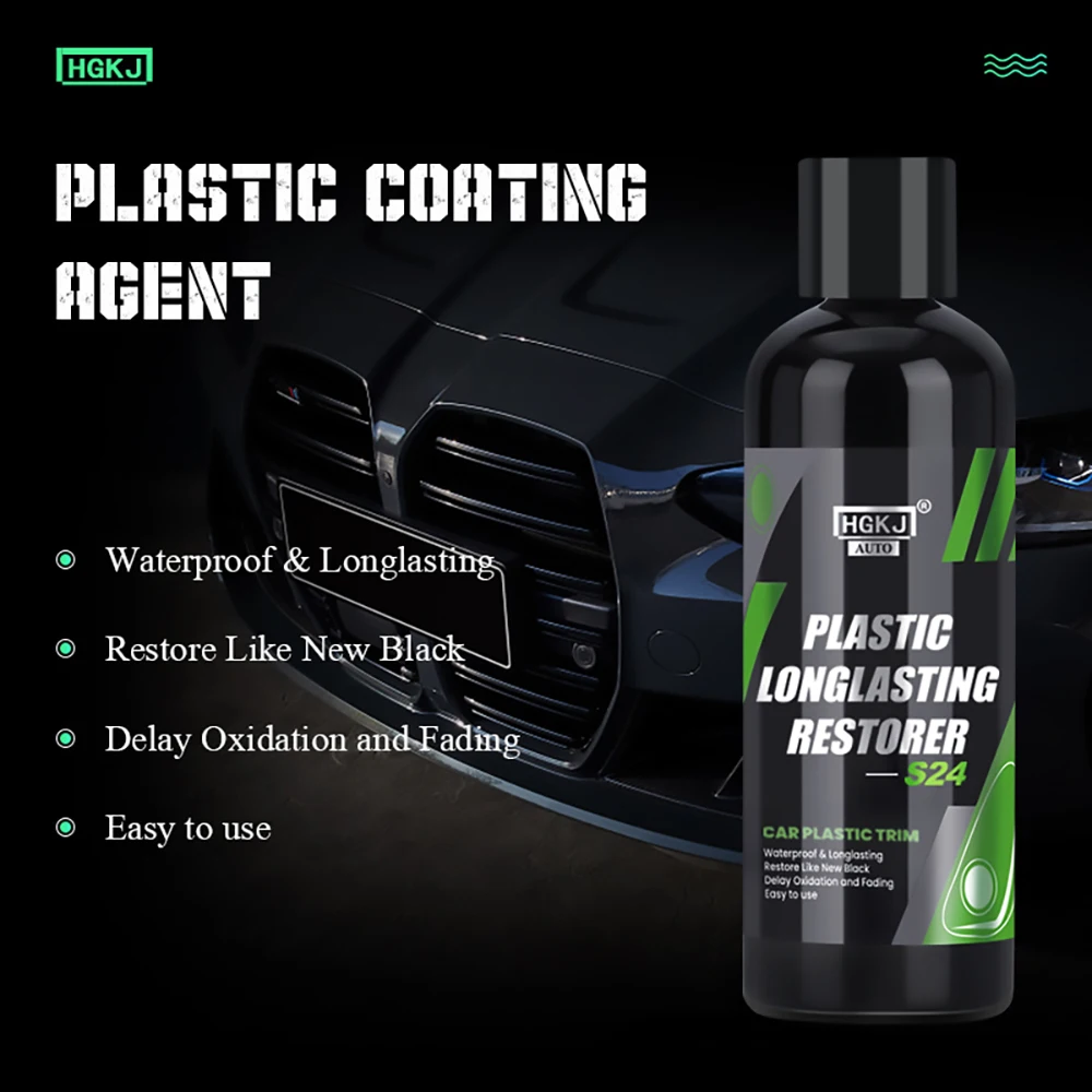 

300ML Car Exterior Spray Plastic Restore Agent Leather Repair Kit Auto Coating Renovation Restorer Hydrophobic Coating