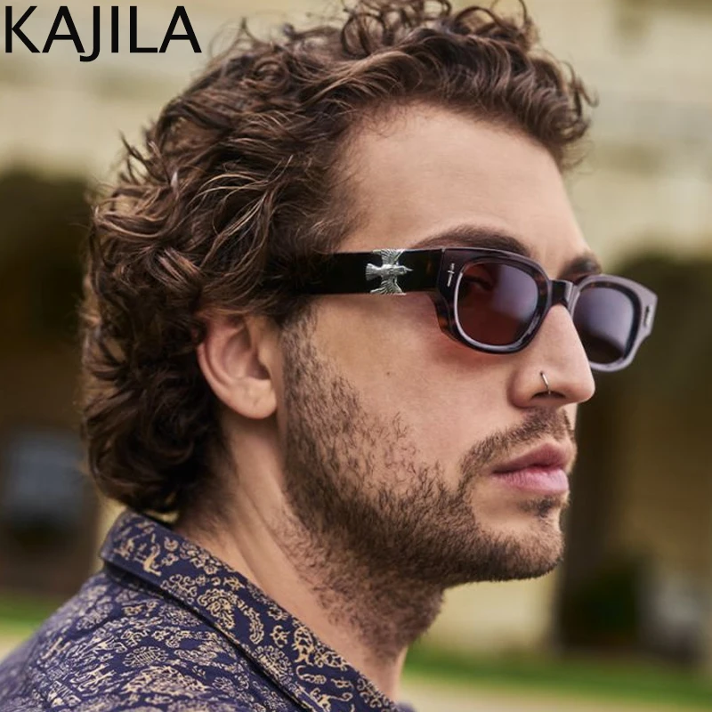 

Small Punk Eagle Rectangle Sunglasses Men 2024 Luxury Brand Fashion Square Sun Glasses For Women Steampunk Shades Eyewear UV400