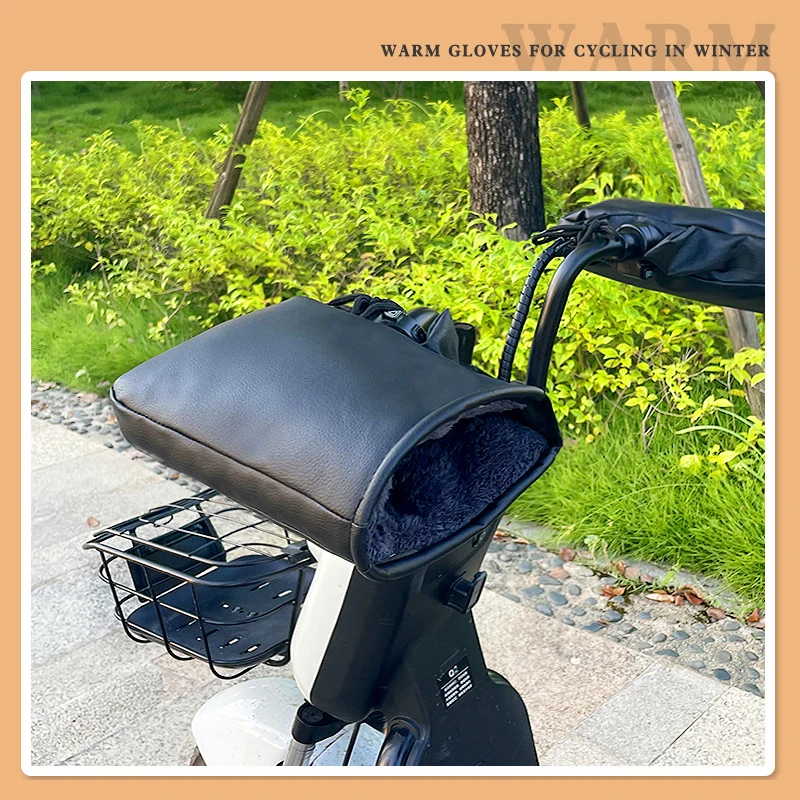 Manoplas Para Manillar De Moto, Impermeables, De Nailon Y Franela, Ideales Para Invierno, Camping O Touring