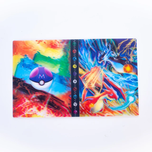 Pokemon Album 3D Holographic 240pcs Pikachu Charizard Shining Map Collections Notebook Binder Folder Holder Book Cards Protector Holographic 3D 95