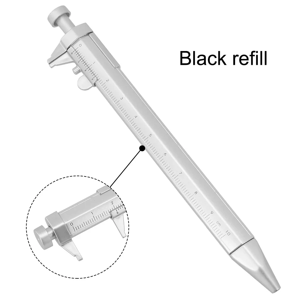 1PC New Multifunction Gel Ink Pen Vernier Caliper Roller Ball Pen Stationery Multi Purpose Ballpoint Pen For Students