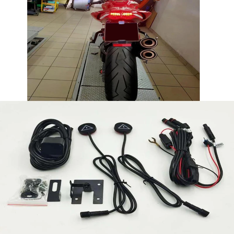 77Ghz Millimeter Wave Radar BSD Blind Spot Detection Lane Change Assisted Safety Warning System for Motorcycle Locomotives 50m