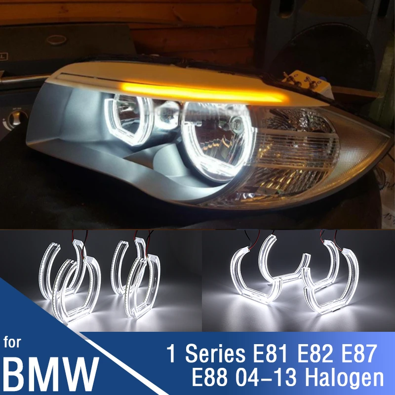 

for BMW 1 Series E81 E82 E87 E88 116i 118i 120i 125i 128i 130i 135i 04-13 Angel Eyes light DTM STYLE M4 STYLE Daytime Light