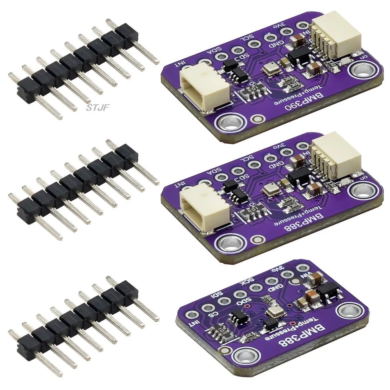 Module capteur barométrique BMP390 BMP388 haute précision pour Raspberry Pi, posé à côté d'une règle pour échelle