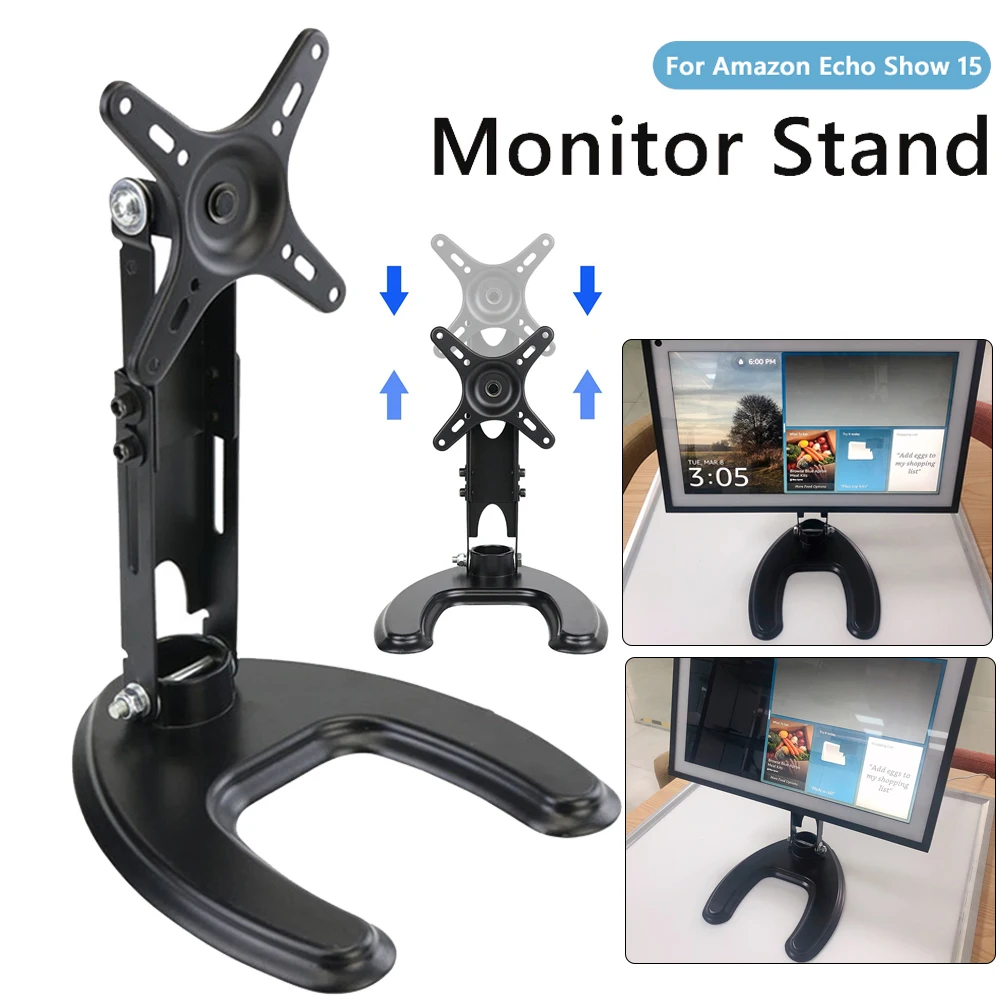 Supporto Per Monitor Portatile Base Di Visualizzazione Per Monitor Desktop Rotante Universale Per Amazon Echo Show 15 Supporto Per Monitor Per Tablet