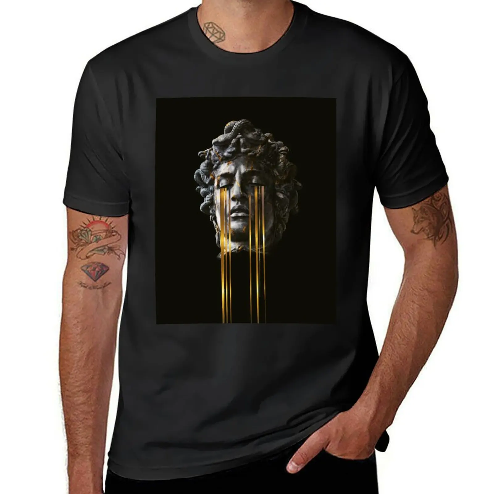 

MDS T-Shirt blanks boys animal print hippie clothes tshirts for men