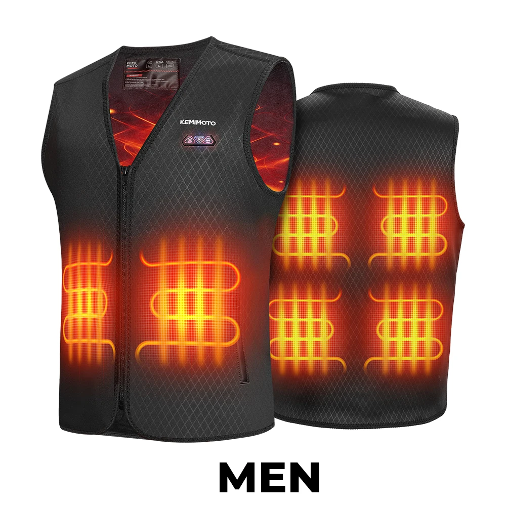 Gilet riscaldato per uomo donna Riscaldamento elettrico zone