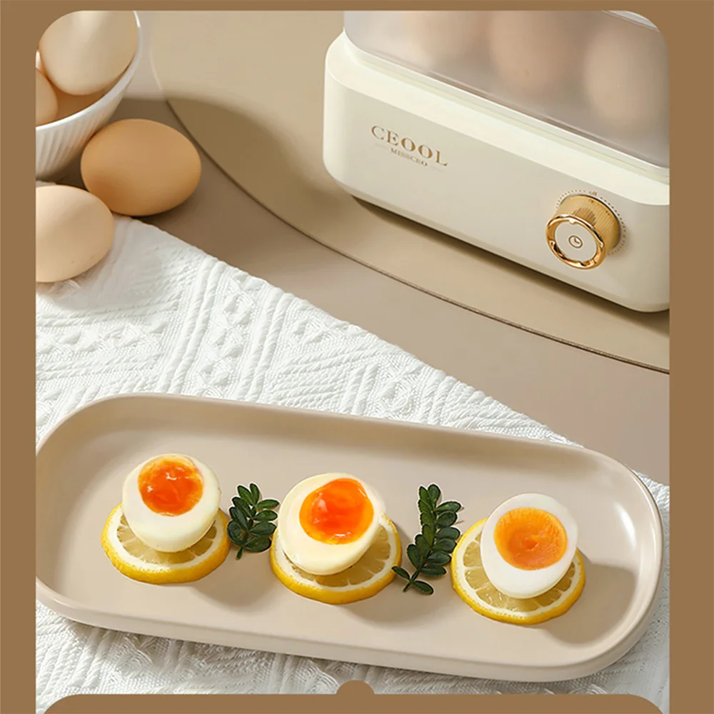 Description Picture 5 of itemAutomatic Steamer Breakfast Machine Egg Custard Steaming Cooker Food Warmer Double layer Electric Egg Cooker Timed Egg Boiler