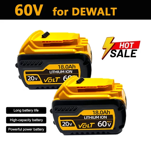 Pour batterie d'origine DEWALT 5AH 6AH DCB609 18V 20V 60V batterie lithium-ion pour Dewalt DCB204 DCB205 DCB206 DCB609 DCB184 DCB200 1