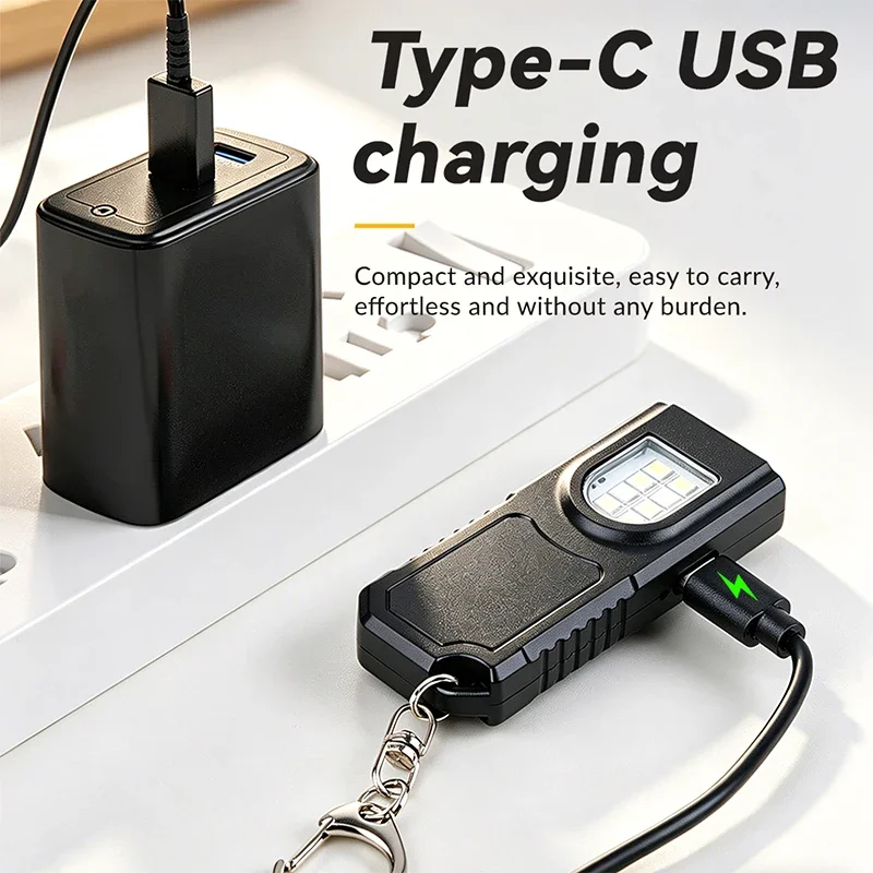 Multifunctional Mini LED Keychain and Hat Clip Light