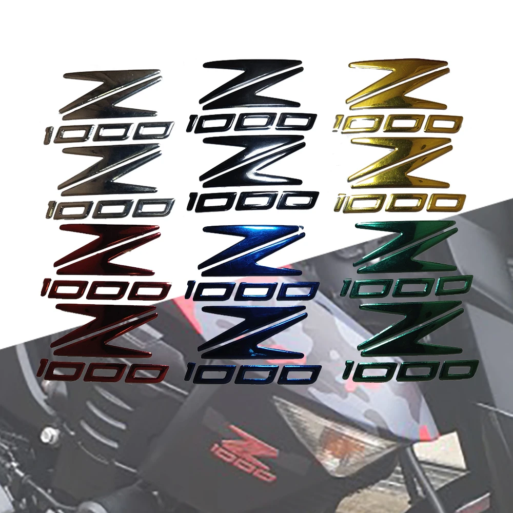 Moto 3D Emblema Distintivo Decalcomania Serbatoio Ruota Z1000 Adesivo Morbido Decalcomania Riflettente Per Kawasaki Z1000 Z 1000