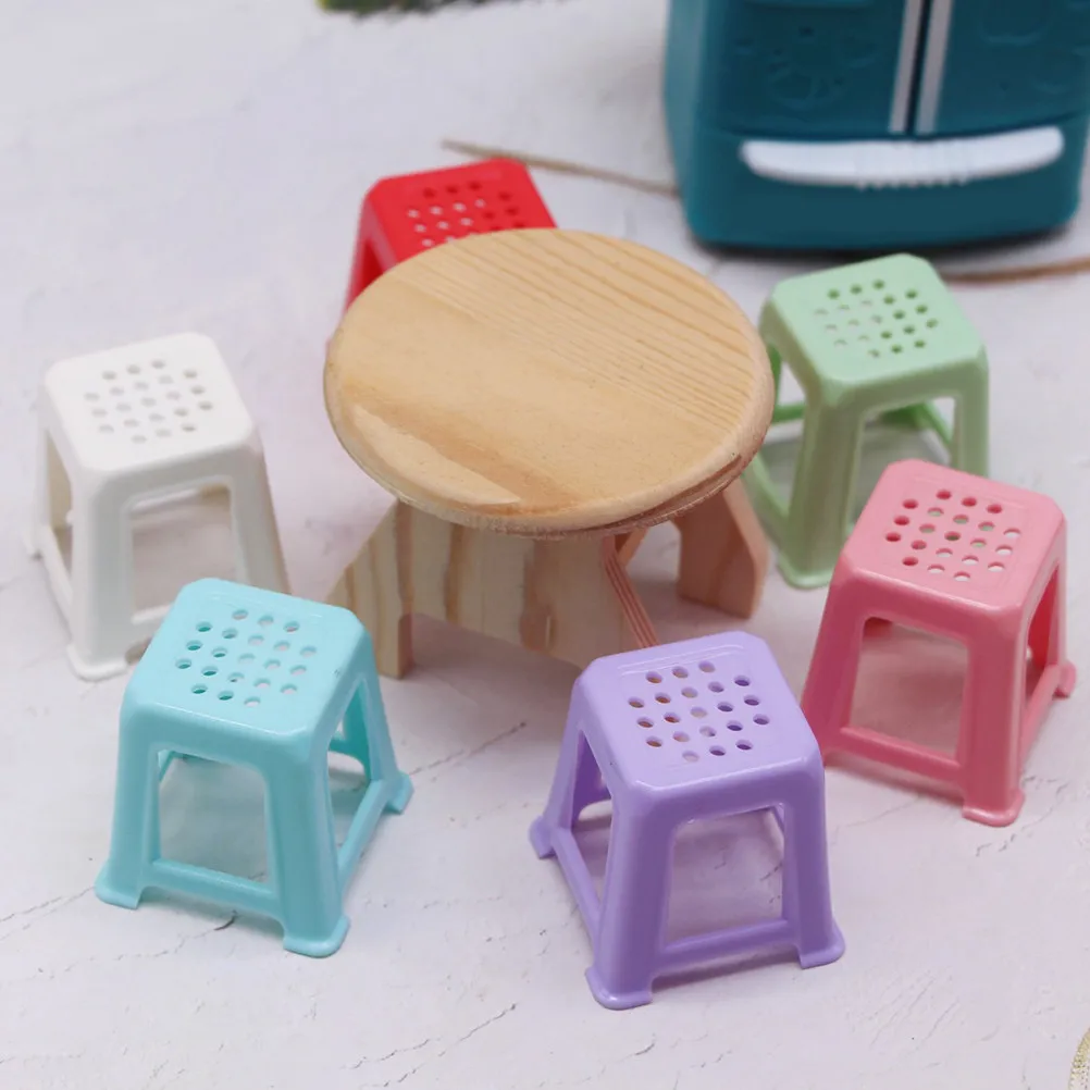 12Pcs 미니어처 캔버스 스탠드 이젤 그림 용품 가구 장식 요정 정원 의자 작은 안락 의자