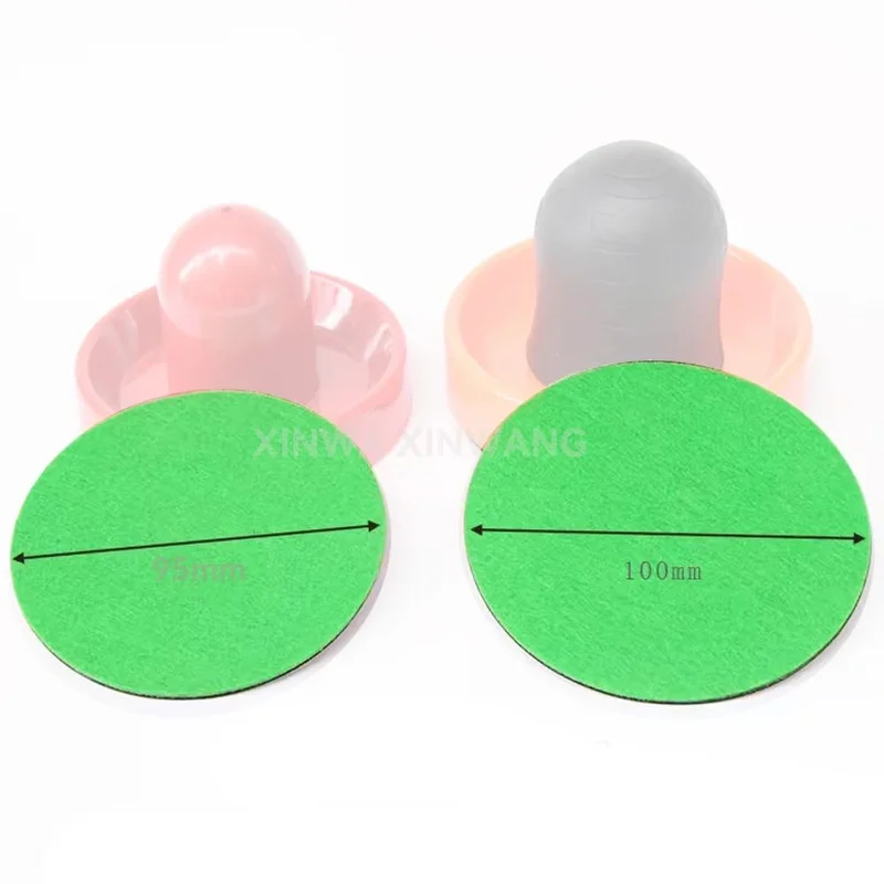 Air Hockey Felt Pad 10Pcs 94mm 100mm Round For Coin Game Machine Arcade Table Felt Pushers Bottom Replacement