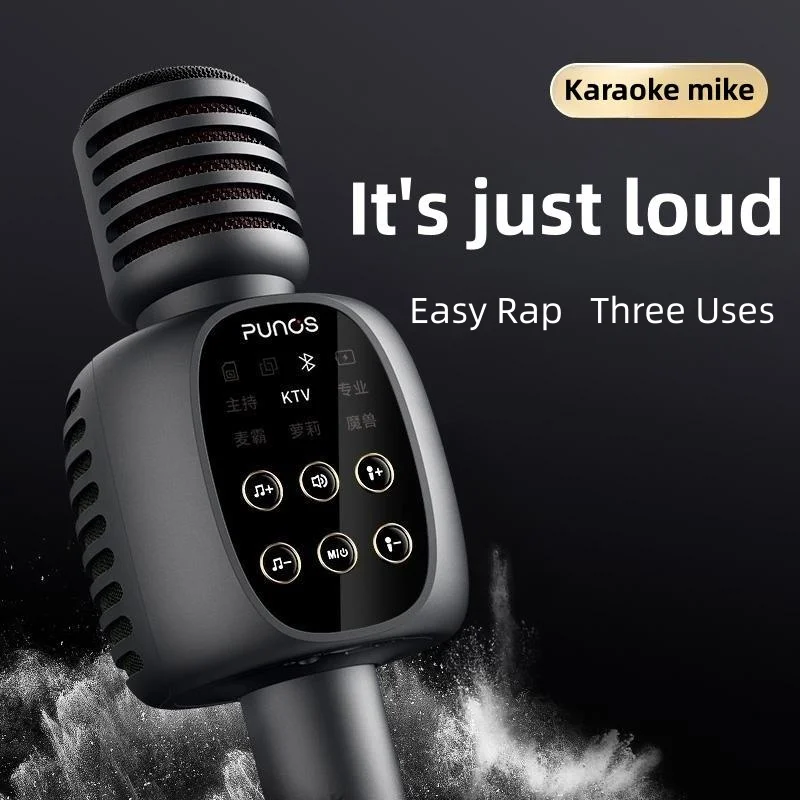 

Punos Bo Longsha K Song microphone sound all-in-one live singing wireless outdoor home bluetooth new!