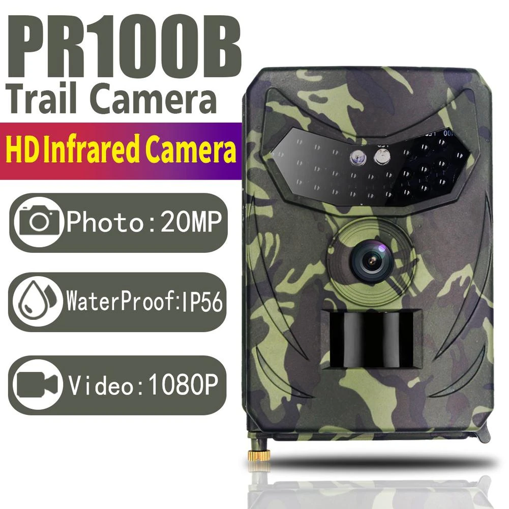 Pr100 Trail Cameras With 32gb Memory Card Hunting Camera Waterproof