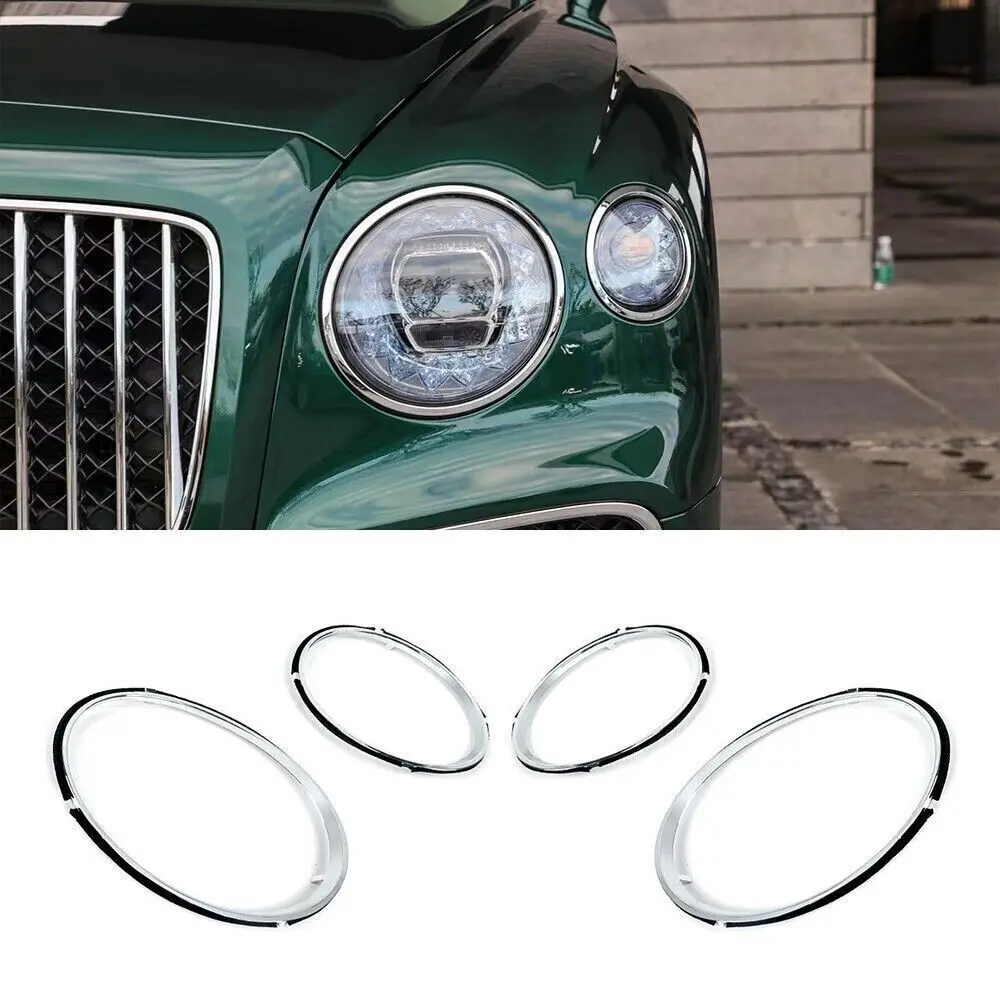 

4 шт., хромированные передние фары Bentley 2020-2023
