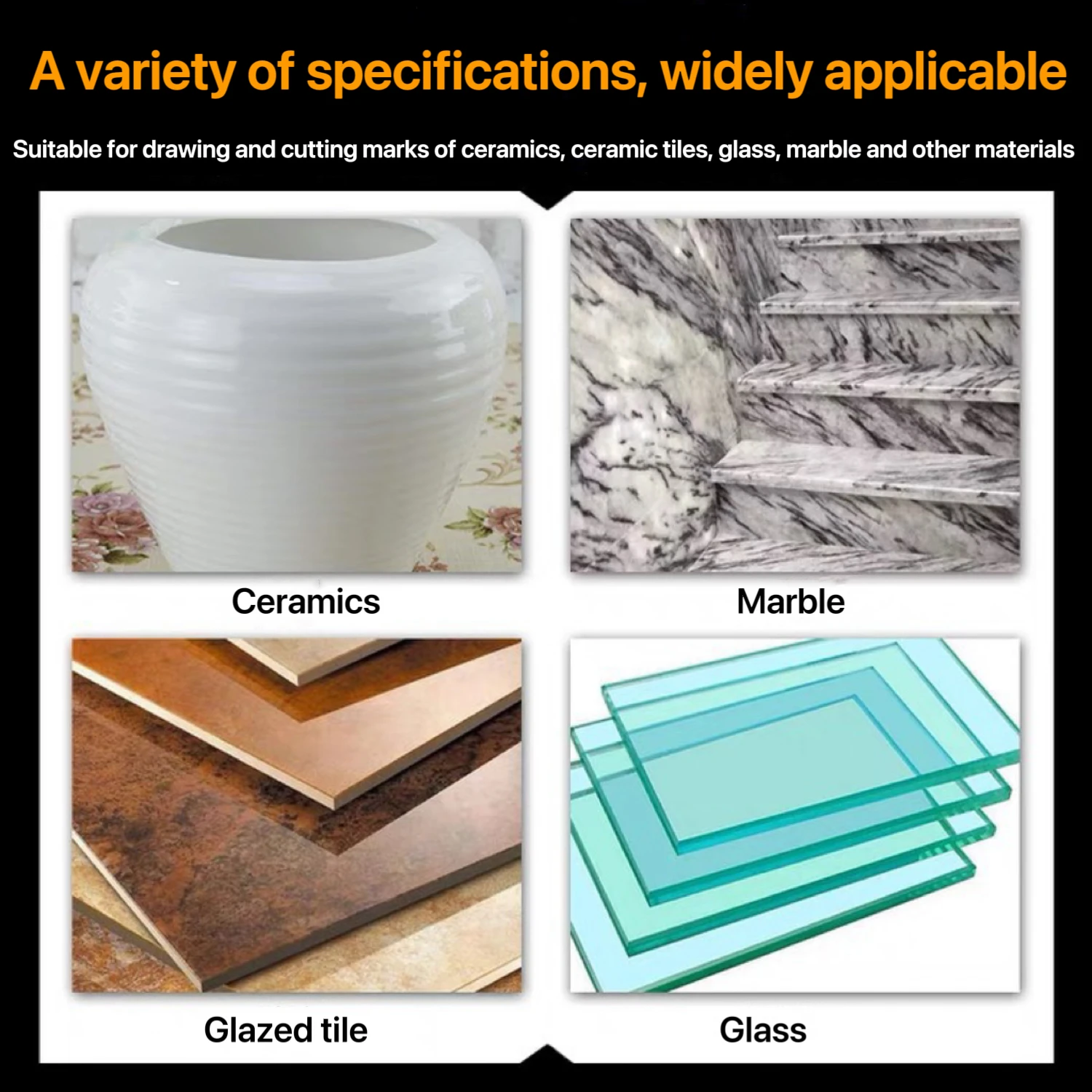 Alloy Scribe Pen Carbide Scriber Pen Metal Wood Glass Tile Cutting Marker Pencil Metalworking Woodworking Hand Tools 2