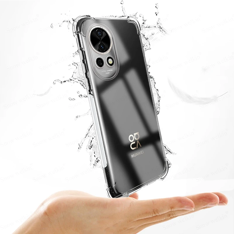 Clear Shockproof TPU Case with Airbag Protection