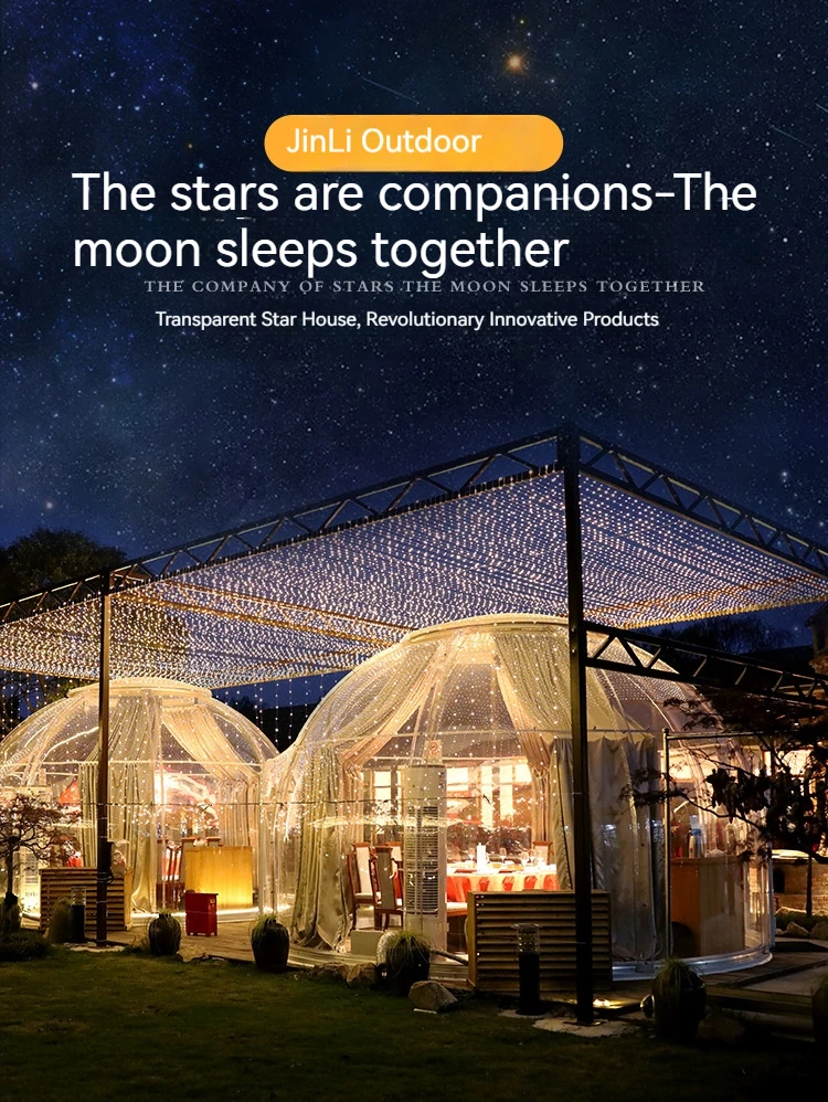 China Factory Special Price 360&deg; Panoramic Transparent Outdoor B&B PC Star Room Camp Catering Bar Dome Tent