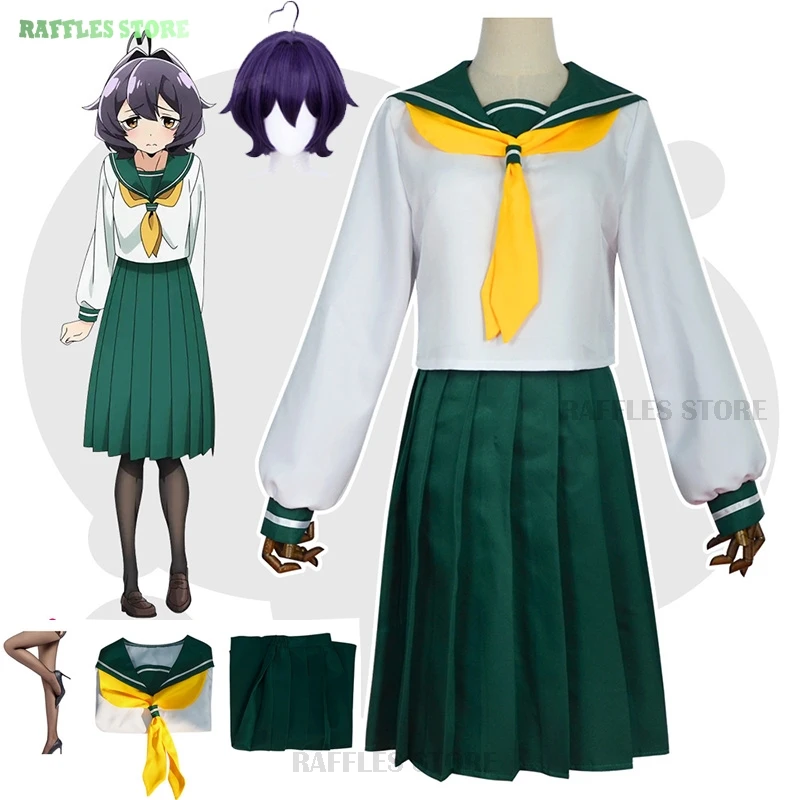 

Hiiragi Utena Cosplay Costume Wig Gushing Over Magical Girls School Uniform Green Dress Mahou Shoujo ni Akogarete Magia Baiser