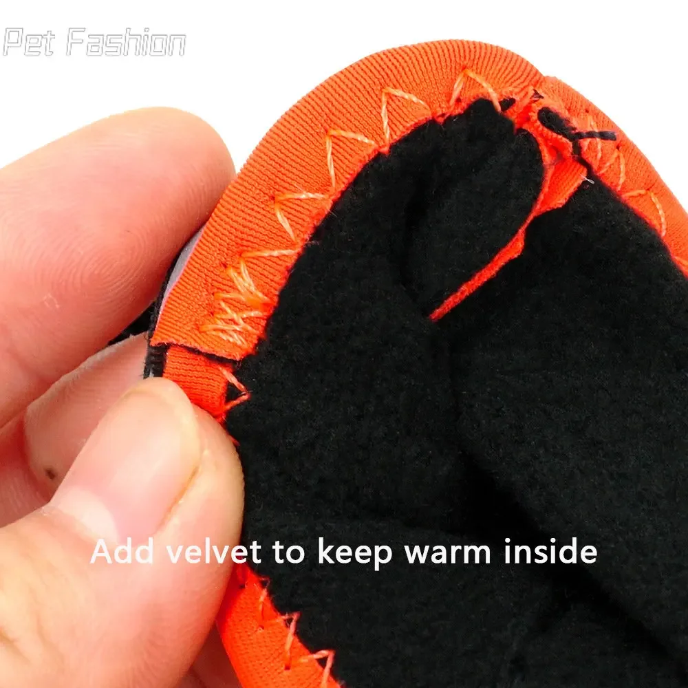 Shoes For Large Dogs Boots Waterproof Socks Non-Slip Reflective Medium Dog Covers Labrador Alaska Golden Retriever 4pcs/Lot pet shoes dog shoes