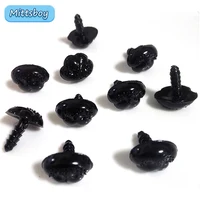 DIY 9/12/15/19mm Flat Bottom Triangle Nose Toy Puppy Bear Nose  Accessories Plastic Plushs Snout Animals Nose Plush Accessories 1